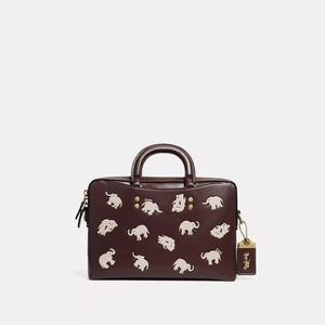 Coach Rogue Slim Brief 25 With Elephant Print